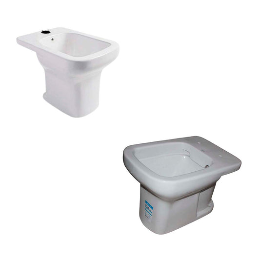 INODORO CORTO 4.5L LCCQ-B Y BIDE 1 AGUJERO LIMAY FERRUM