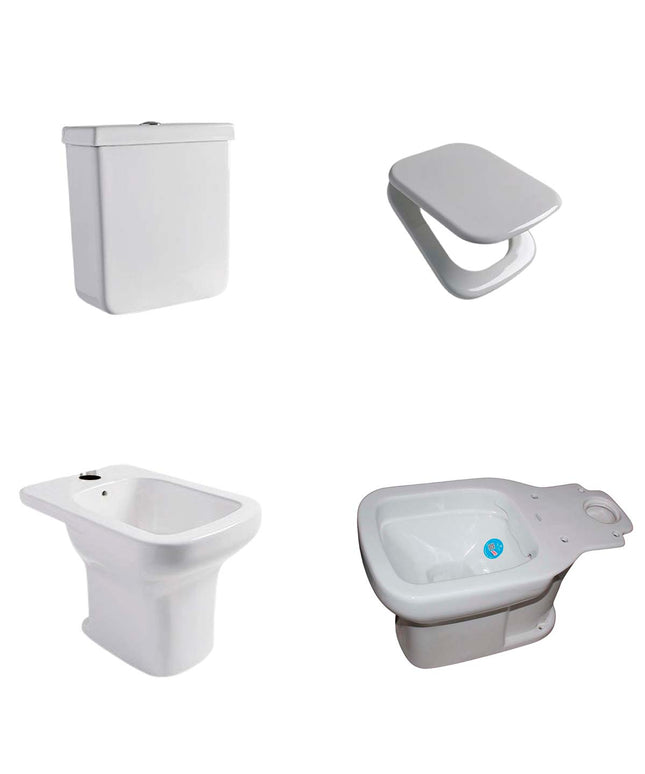 COMBO INODORO LARGO LIMAY FERRUM DEPOSITO BIDE ASIENTO