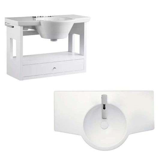 Combo Ferrum Lavatorio 1 Agu Y Mueble Colgante Marina 85cm