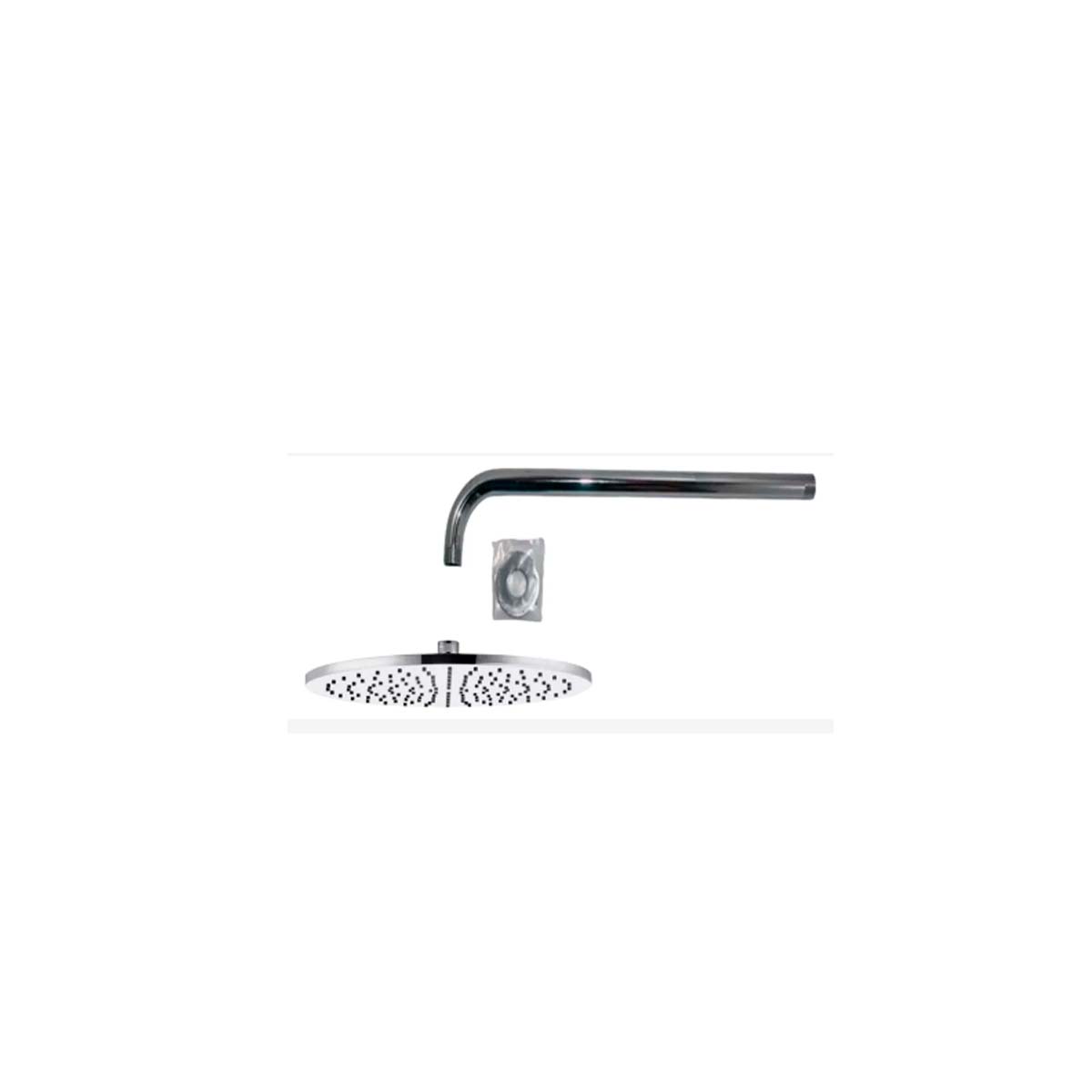 DUCHA ARTIC PLASTICA 300MM Y BRAZO DE DUCHA LIBBY 400 MM FV