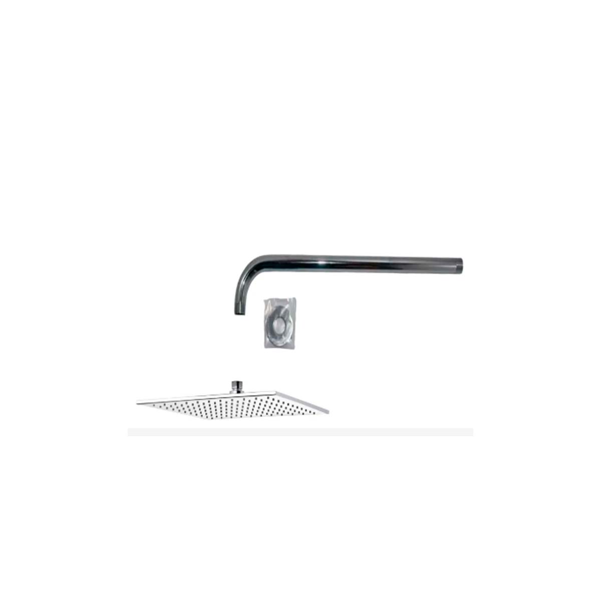 DUCHA ARTIC PLASTICA 300MM Y BRAZO DUCHA LIBBY 400 MM FV