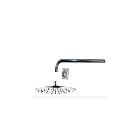 Ducha Artic Metalica 250mm Redond Y Brazo Ducha Libby 400 Fv