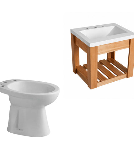 Juego De Baño Andina Traful Ferrum 2 Piezas Jt301 Bea3