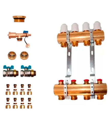COLECTOR 4 VIAS TERMOSTATICO MAS ACCESORIOS PARA INSTALACION OFITT PEISA