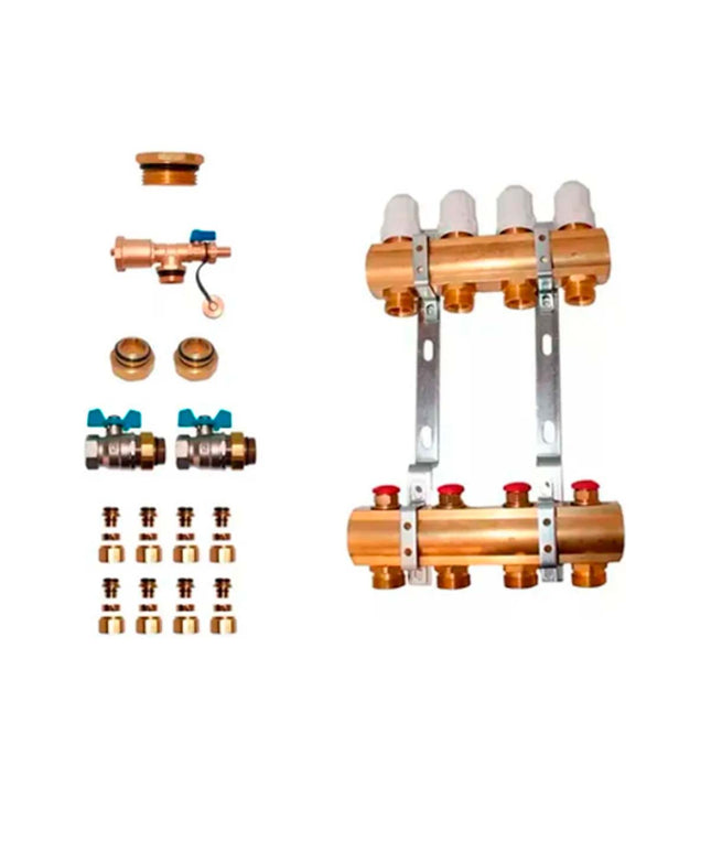 COLECTOR 4 VIAS TERMOSTATICO MAS ACCESORIOS PARA INSTALACION OFITT PEISA