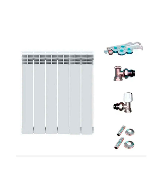 PEISA RADIADOR GAMMA 500 BLANCO 6 ELEMENTOS MAS KIT