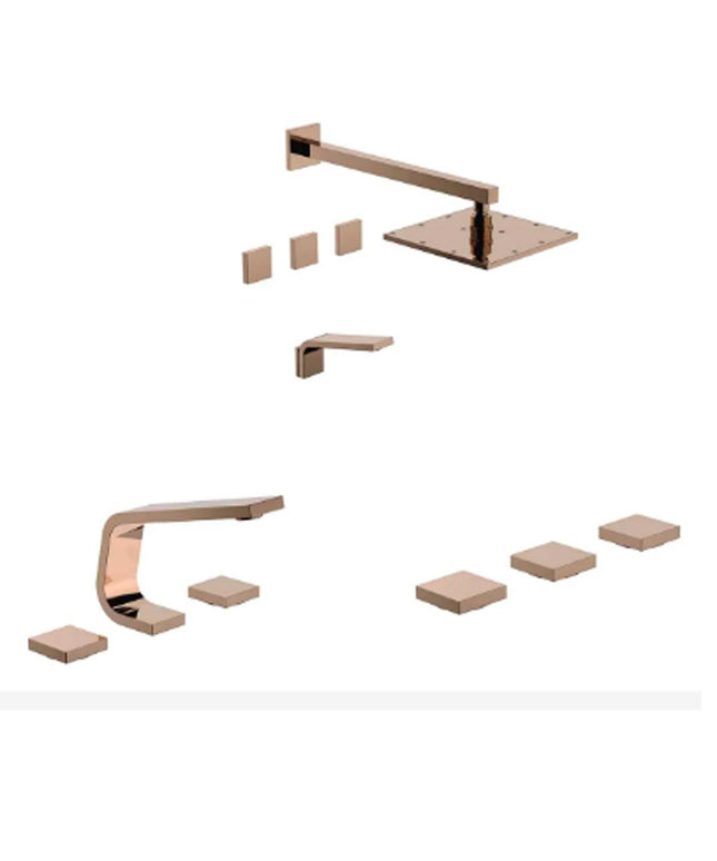 SET GRIFERIA BAÑO 3 PIEZAS CHALTEN FV DUCHA BIDE LAVATORIO