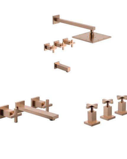 SET GRIFERIA BAÑO 3 PIEZAS DOMINIC FV DUCHA BIDE LAVATORIO