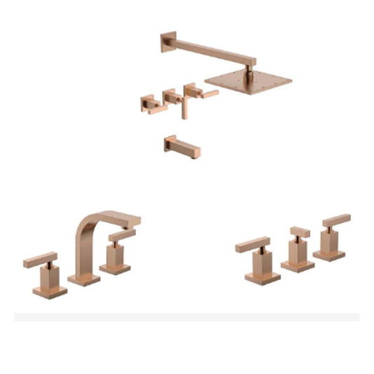 SET DE GRIFERIAS DOMINIC FV DUCHA LAVARORIO BIDE