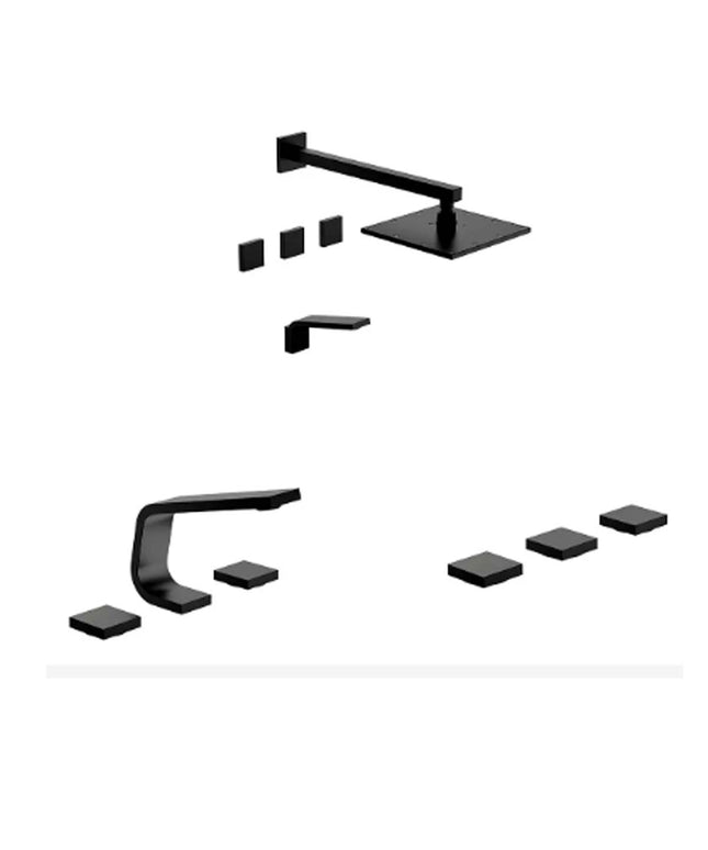 SET GRIFERIAS PARA BAÑO CHALTEN FV LAVATORIO DUCHA BIDE