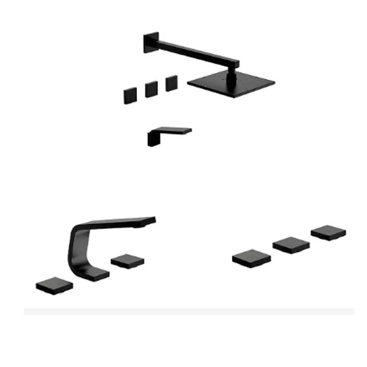 Set Griferias Para Baño Chalten Fv Lavatorio Ducha Bide