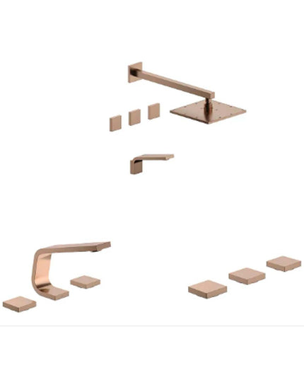 SET GRIFERIAS PARA BAÑO CHALTEN FV LAVATORIO DUCHA BIDE