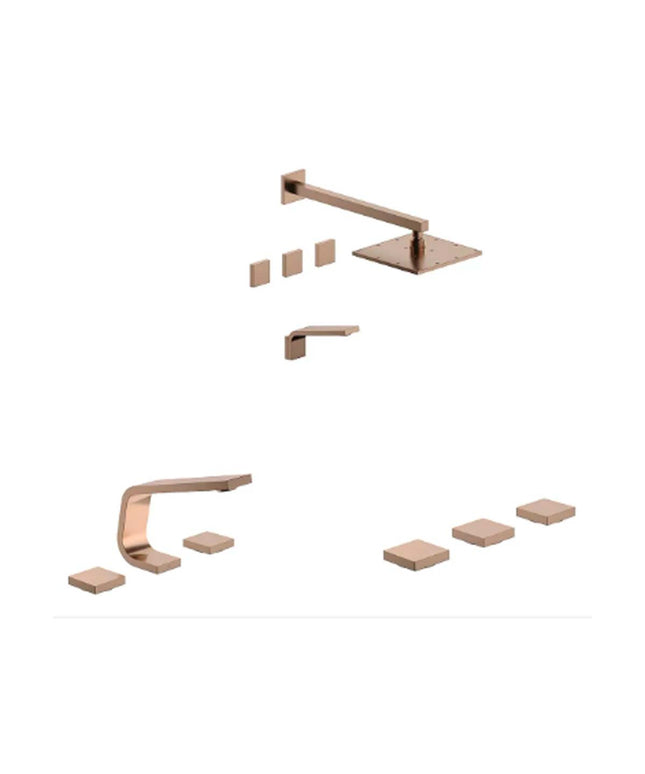 SET GRIFERIAS PARA BAÑO CHALTEN FV LAVATORIO DUCHA BIDE