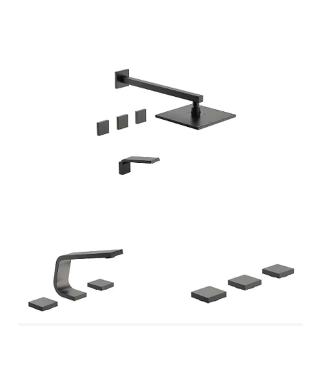 SET GRIFERIAS PARA BAÑO CHALTEN FV BIDE LAVATORIO DUCHA