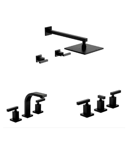 SET GRIFERIAS PARA BAÑO DOMINIC FV BIDE LAVATORIO DUCHA