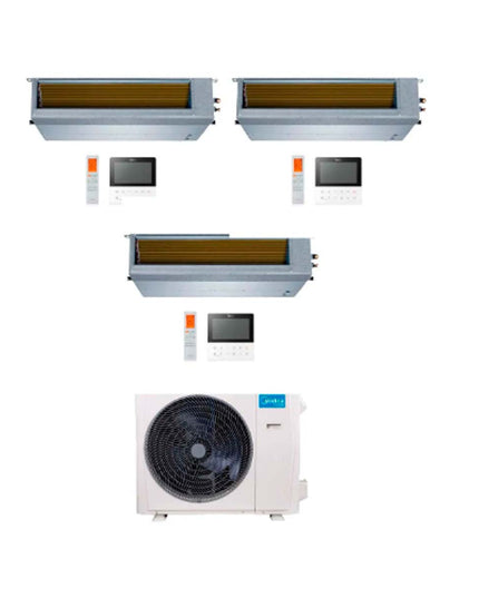 MIDEA AIRE MULTISPLIT INVERTER SMART 42k+9+9+12 DUCTADO