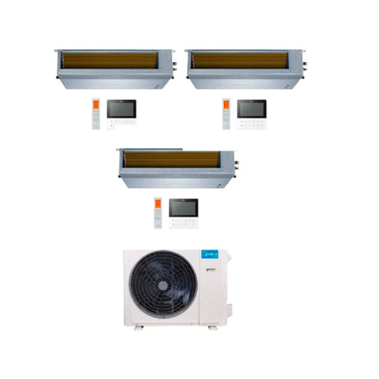 Midea Aire Multisplit Inverter Smart 42k+9+9+9 Ductado