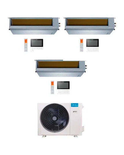 MIDEA AIRE MULTISPLIT INVERTER SMART 42k+12+12+24 DUCTADO