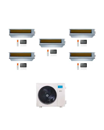 MIDEA AIRE MULTISPLIT INVERTER SMART 42k+9+12+12+12+18 DUCTADO