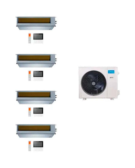 MIDEA AIRE MULTISPLIT INVERTER SMART 42k+9+12+18+18 DUCTADO