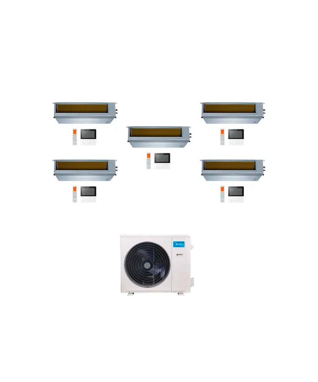 MIDEA AIRE MULTISPLIT INVERTER SMART 42k+9+9+9+12+24 DUCTADO