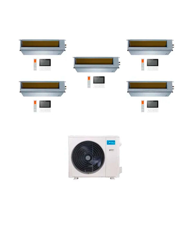 MIDEA AIRE MULTISPLIT INVERTER SMART 42k+9+9+9+9+24 DUCTADO