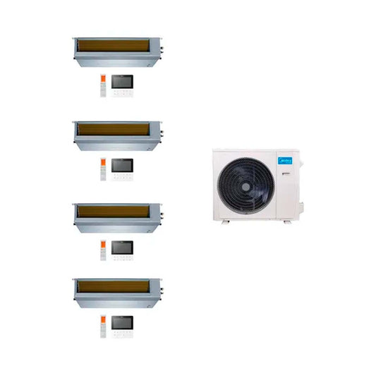 Midea Aire Multisplit Inverter Smart 42k+12+12+12+18 Ductado