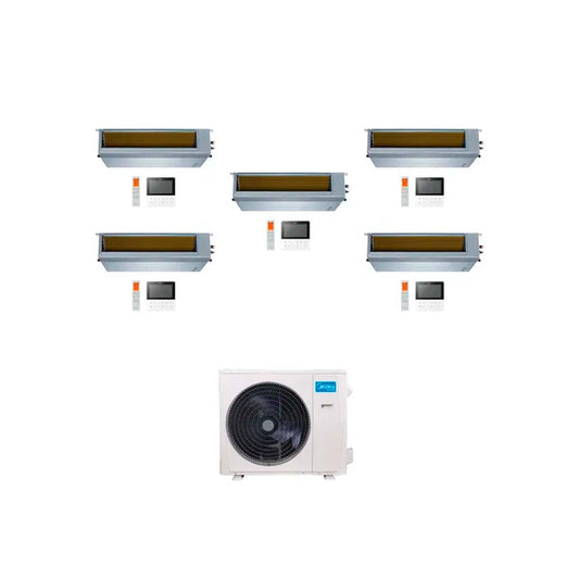 MIDEA AIRE MULTISPLIT INVERTER SMART 42k+9+12+12+12+24 DUCTADO