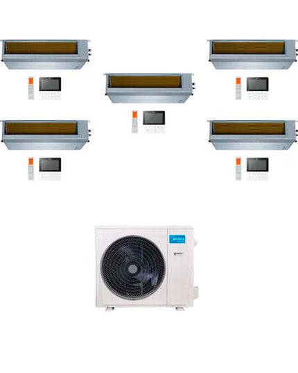 MIDEA AIRE MULTISPLIT INVERTER SMART 42k+9+9+9+9+18 DUCTADO