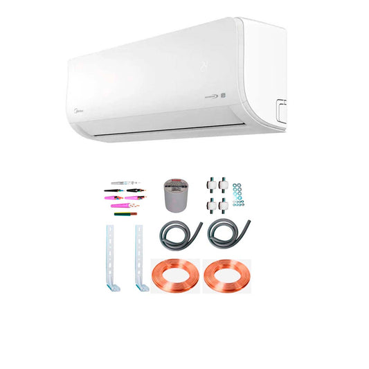AIRE ACONDICIONADO MIDEA SPLIT LED DISPLAY 4601F + KIT INSTALACION 4F5