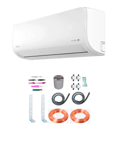 AIRE ACONDICIONADO MIDEA SPLIT LED DISPLAY 4601F + KIT INSTALACION 4F5