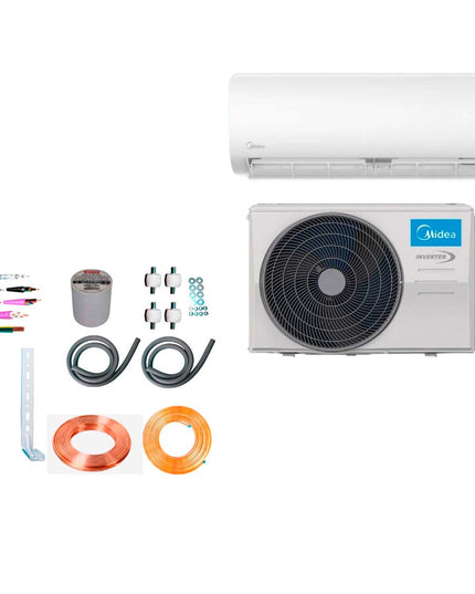 AIRE ACONDICIONADO MIDEA INVERTER SPLIT 2356F + KIT INSTALACION 2F5