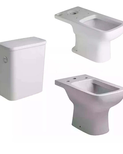 COMBO FERRUM TRENTO BAÑO INODORO LARGO+MOCHILA+BIDÉ