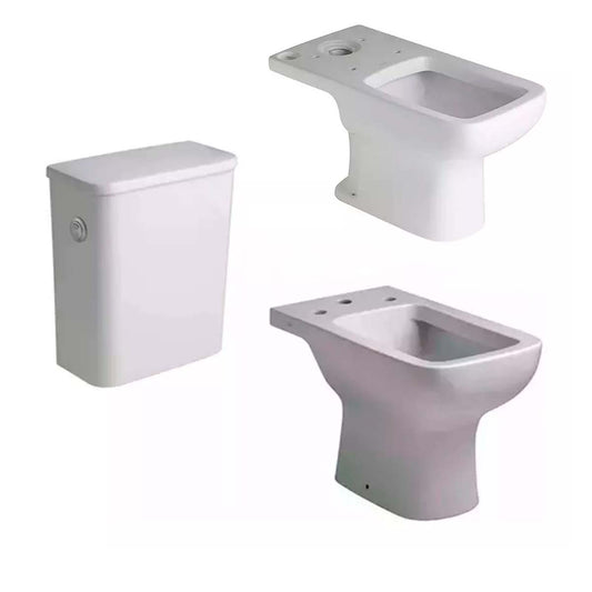 COMBO FERRUM TRENTO BAÑO INODORO LARGO+MOCHILA+BIDÉ