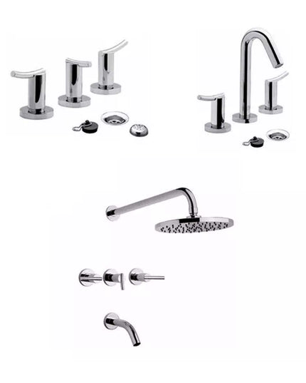 COMBO GRIFERIA FV LIBBY LAVATORIO DUCHA BIDE CIERRE CERAMICO