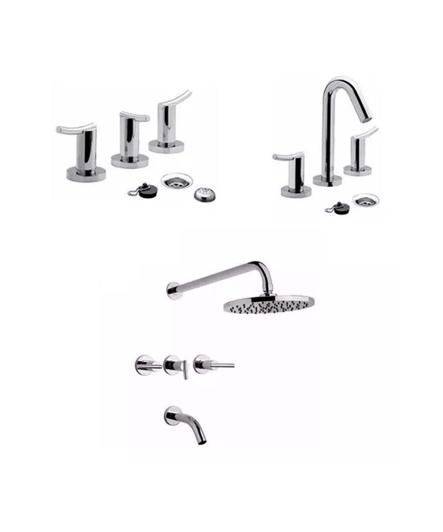COMBO GRIFERIA FV LIBBY LAVATORIO DUCHA BIDE CIERRE CERAMICO