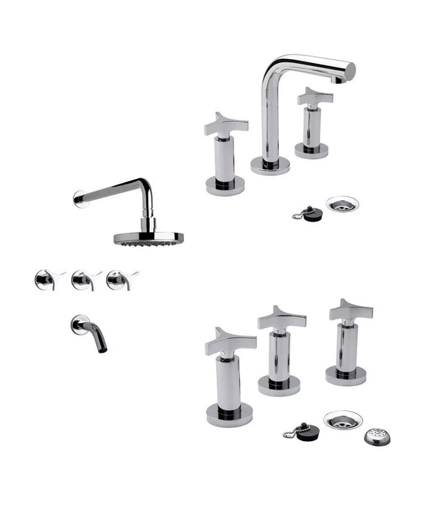 COMBO GRIFERIA FV TRIADES LAVATORIO+DUCHA+BIDÉ