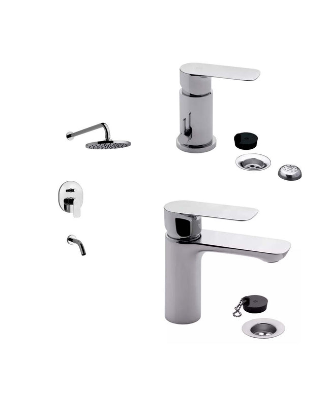 COMBO GRIFERIA BAÑO COTY FV  DUCHA. BIDET Y LAVATORIO BAJO