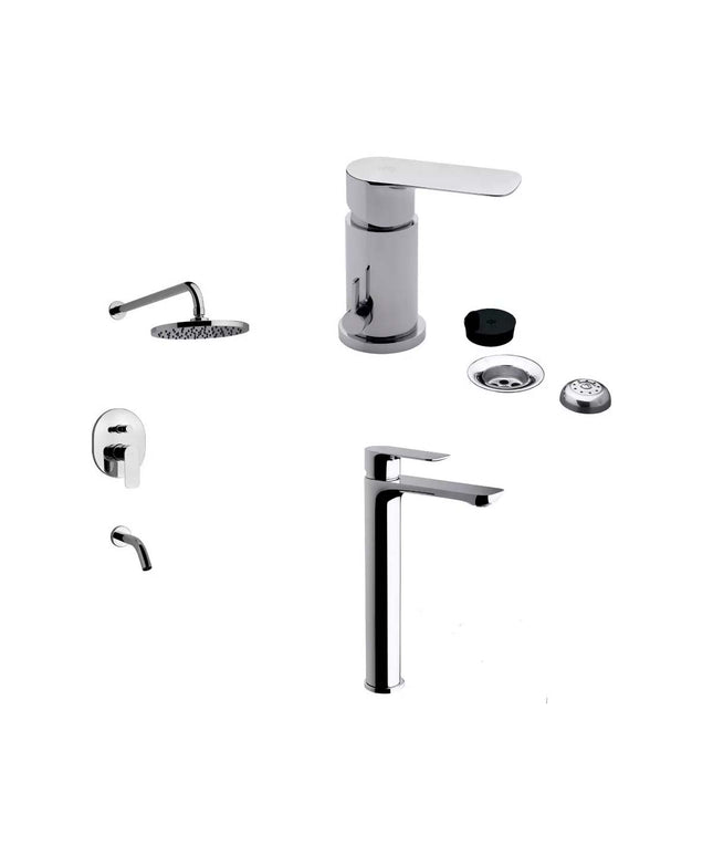 COMBO GRIFERIA FV COTY BAÑO DUCHA. LAVATORIO ALTO Y BIDET