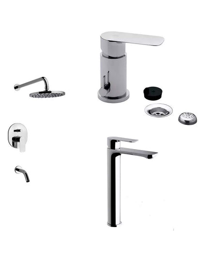 COMBO GRIFERIA FV COTY BAÑO DUCHA. LAVATORIO ALTO Y BIDET