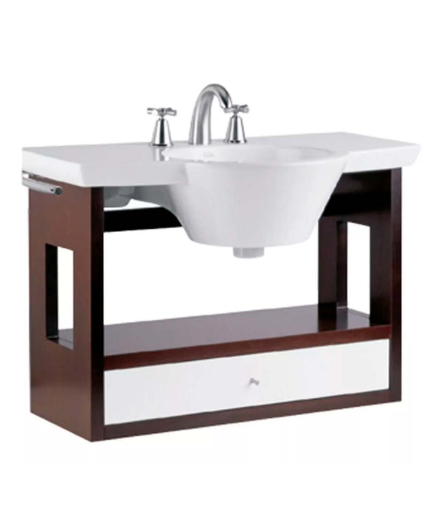 COMBO FERRUM LAVATORIO Y MUEBLE COLGANTE MARINA WENGUÉ 85CM