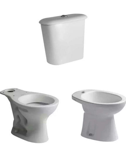 COMBO FERRUM INODORO LARGO ANDINA + BIDE  Y MOCHILA