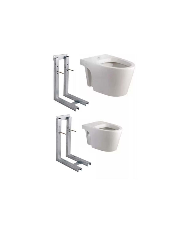 BIDÉ BHP1J+INODORO IHPJ BLANCO COLGAR FERRUM MARINA+SOPORTES