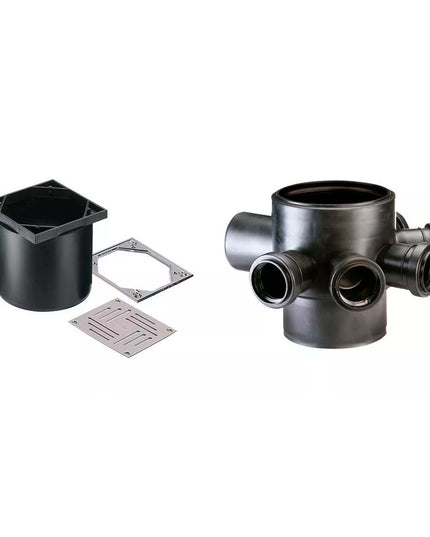 KIT REJA 12X12 + PILETA DE PATIO 125MM DURATOP DEMA