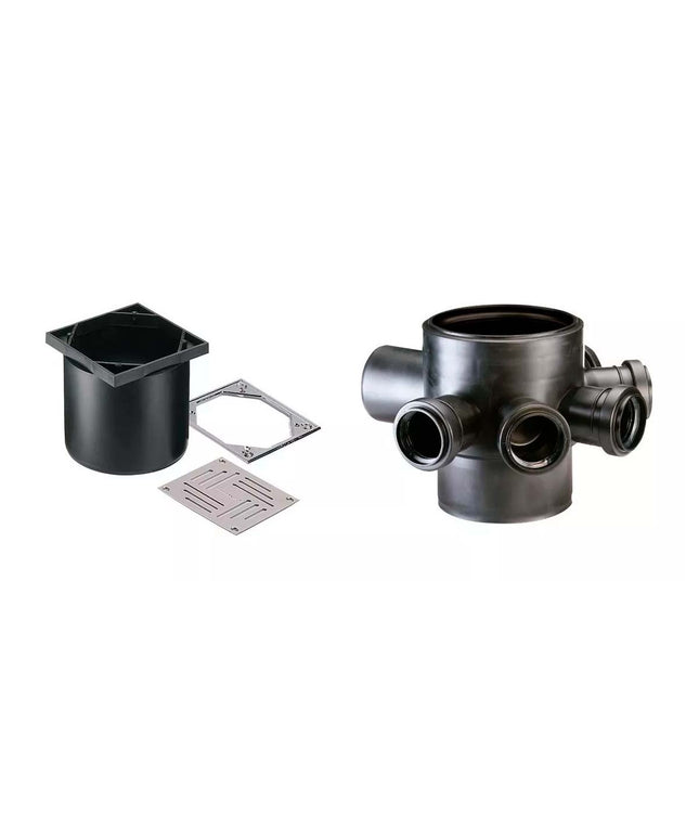 KIT REJA 12X12 - 110MM + PILETA DE PATIO 110MM DURATOP DEMA