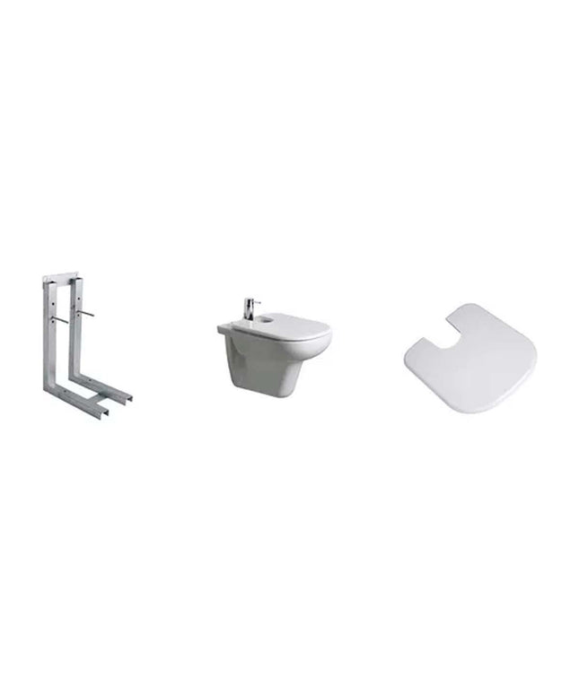 COMBO FERRUM BARI COLGAR BIDET + TAPA BIDET + SOPORTE