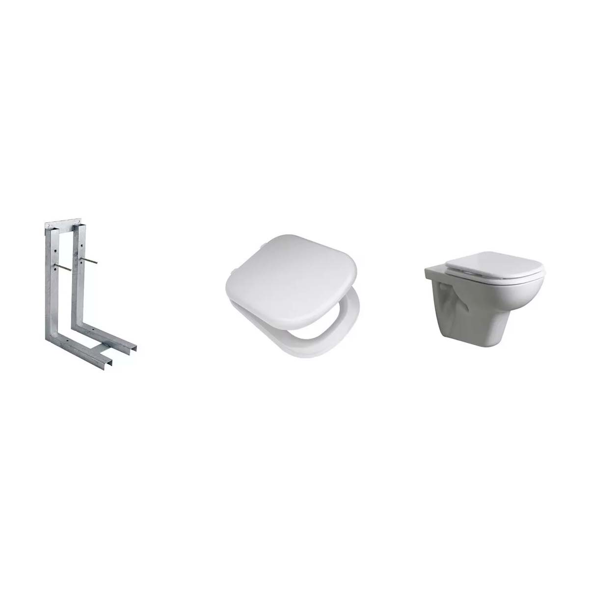 COMBO FERRUM BARI COLGARO INODORO + TAPA INODORO + SOPORTE