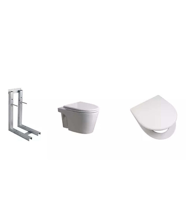 COMBO FERRUM MARINA INODORO COLGAR + TAPA INODORO + SOPORTE
