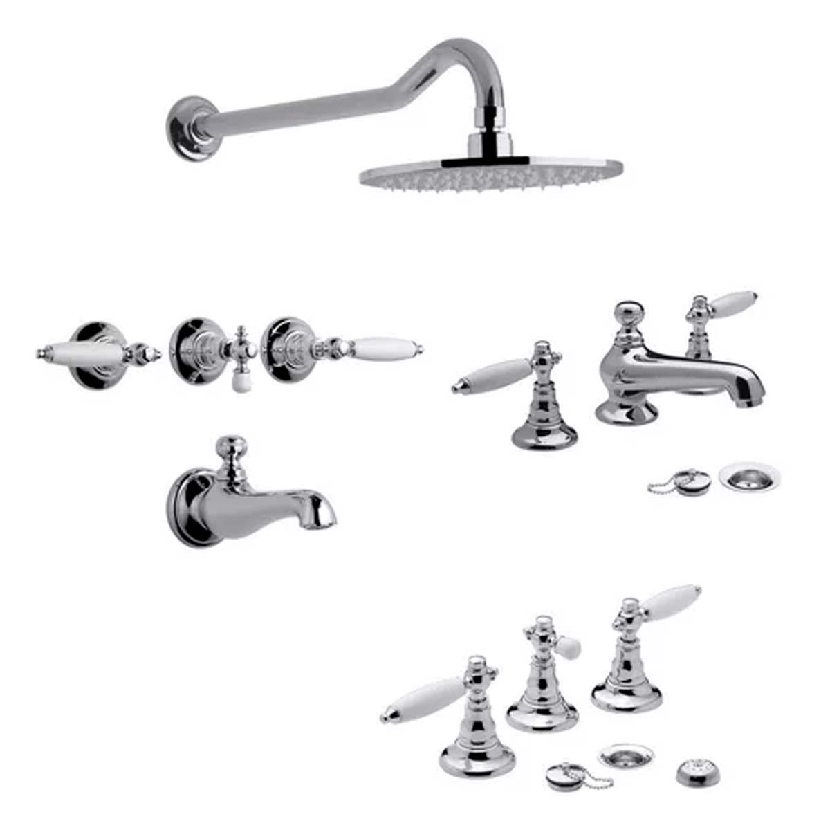 COMBO FV VERMONT LEVER LAVATORIO + DUCHA + BIDE /83L