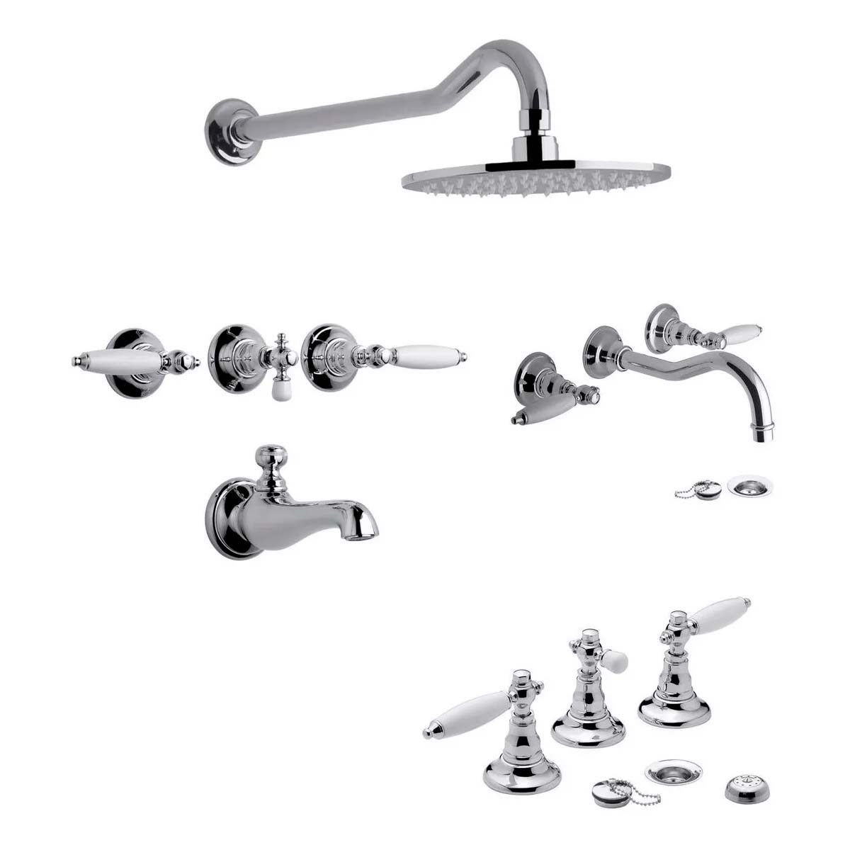 COMBO FV VERMONT LEVER LAVATORIO PARED +DUCHA +BIDE /83L
